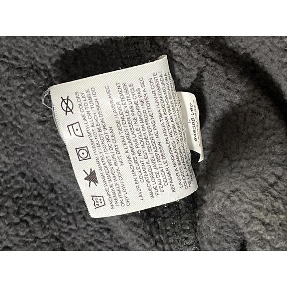 Nike Men's Dark Grey Hoodie with Neon Yellow/ Green Swoosh Logo - Size Large - Picture 6 of 7